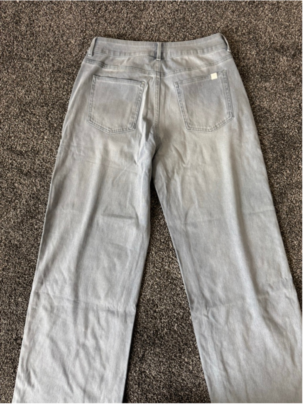 Halara Flex™ Asymmetric Low Rise Baggy Wide Leg Washed Jeans Size Small Long - Picture 14 of 16